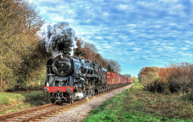 Обои картинки фото техника, паровозы, состав, локомотив