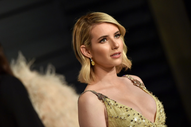 Обои картинки фото девушки, emma roberts, актриса, декольте, блондинка, emma, roberts
