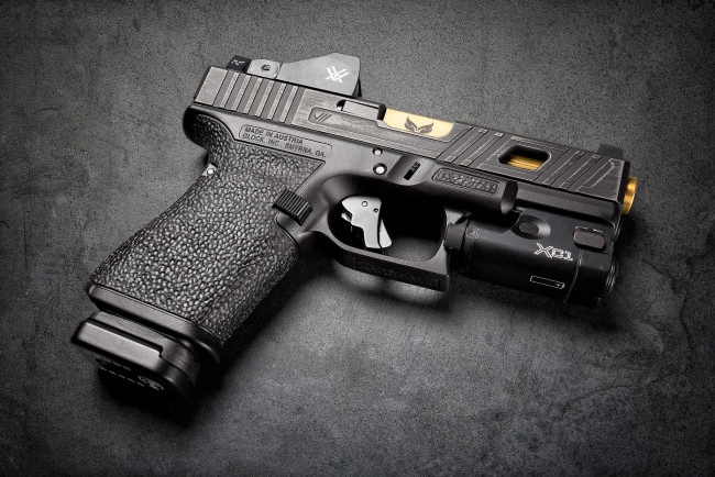 Обои картинки фото glock 19, оружие, пистолеты, ствол
