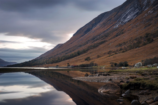 Обои картинки фото природа, пейзажи, озеро, горы, отражение