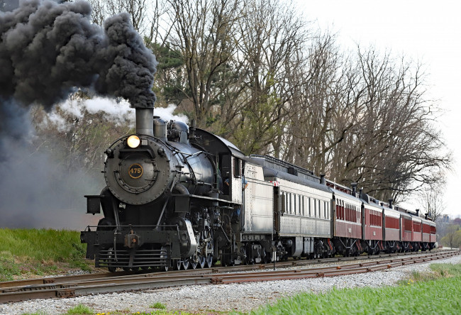 Обои картинки фото техника, паровозы, состав, локомотив