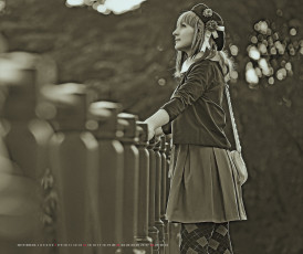 Картинка календари компьютерный+дизайн calendar девушка берет улица женщина 2019