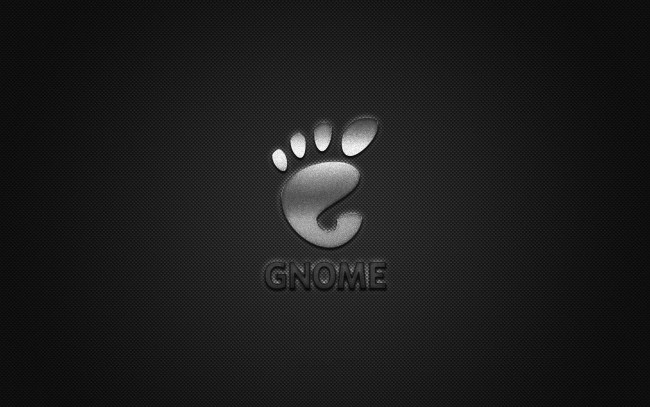 Обои картинки фото gnome, компьютеры, логотип, металлическая, эмблема, блестящий, серебряный, текстура, углеродное, волокно