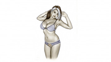 Картинка рисованное alex+miranda девушка фон взгляд