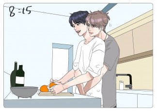 Картинка рисованное люди ван ибо сяо чжань кухня