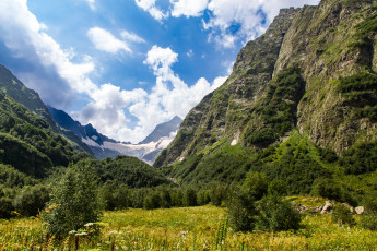 Картинка ущелье+алибек природа горы ущелье алибек кавказ северный россия