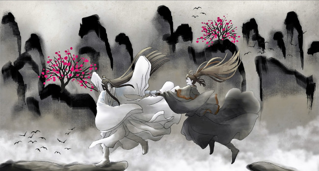 Обои картинки фото аниме, mo dao zu shi, вэй, усянь, лань, ванцзы