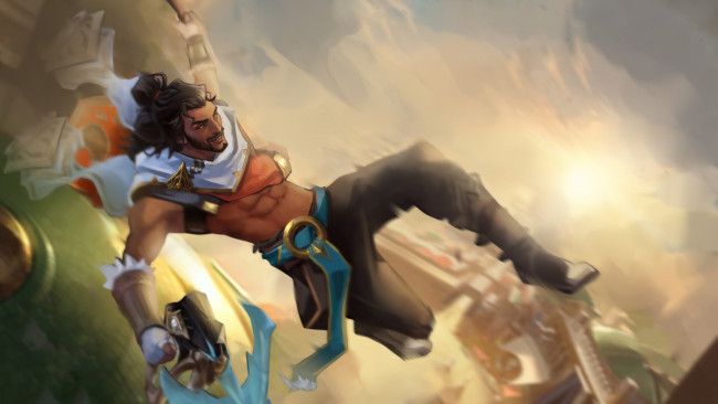 Обои картинки фото видео игры, league of legends, league, of, legends, akshan