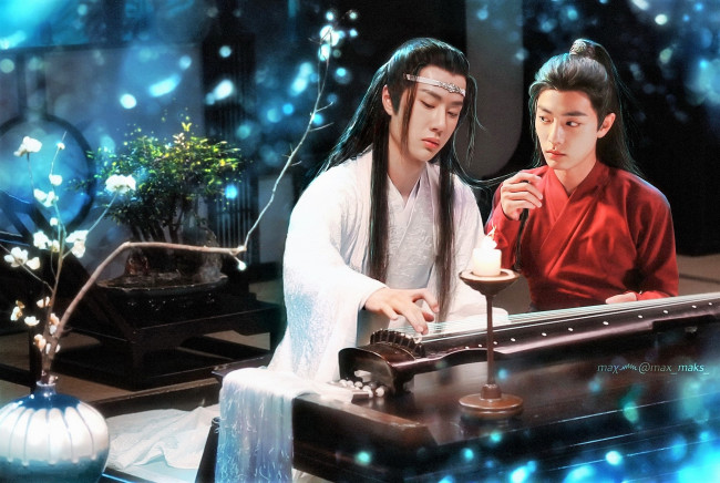 Обои картинки фото кино фильмы, the untamed, вэй, усянь, лань, ванцзы, гуцинь