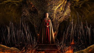 Картинка house+of+the+dragon++ сериал+2022+–+ кино+фильмы house+of+the+dragon+ сериал emma darcy rhaenyra targaryen постер hbo фэнтези боевик драма мелодрама дом дракона