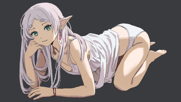 Картинка аниме животные +существа красивая девушка