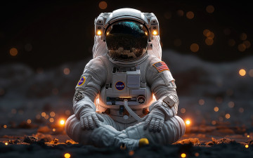 обоя космос, астронавты, космонавты, астронавт, шлем, скафандр, планета, искры