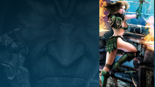 Обои картинки фото видео игры, champions,  return to arms, девушка, оружие, огонь