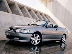 Картинка saab aero convertible 2002 автомобили
