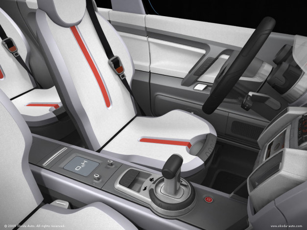 Обои картинки фото skoda, yeti, автомобили, интерьеры