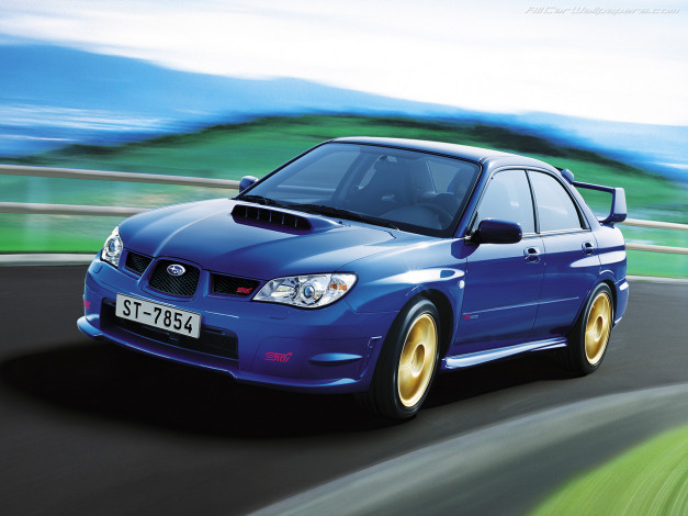 Обои картинки фото subaru, impreza, wrx, sti, 2006, автомобили
