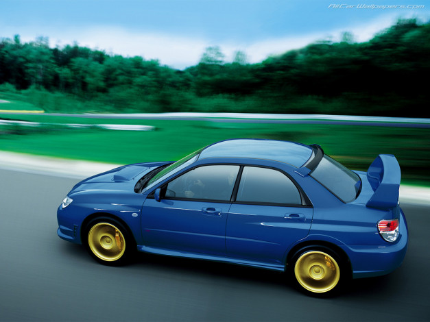 Обои картинки фото subaru, impreza, wrx, sti, 2006, автомобили