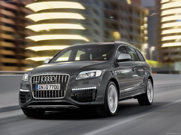 Обои картинки фото audi, q7, v12, tdi, 2009, автомобили