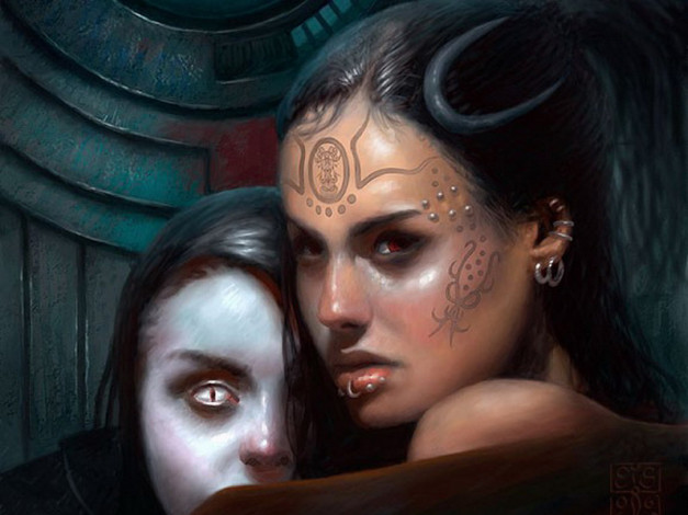 Обои картинки фото фэнтези, девушки