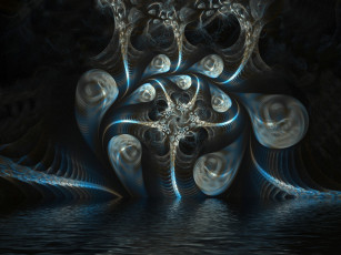 Картинка 3д графика fractal фракталы цвета фрактал