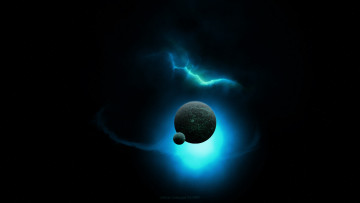 Картинка космос арт планеты свечения