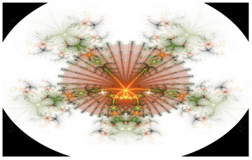 Картинка 3д графика fractal фракталы абстракция