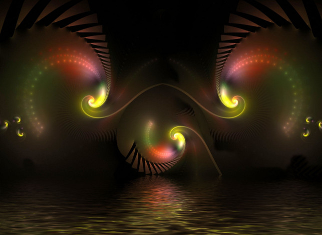 Обои картинки фото 3д, графика, fractal, фракталы, цвета, фрактал