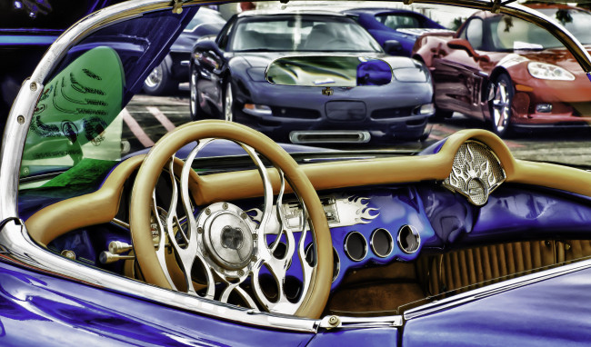 Обои картинки фото автор, wayne, frost, автомобили, спидометры, торпедо, руль