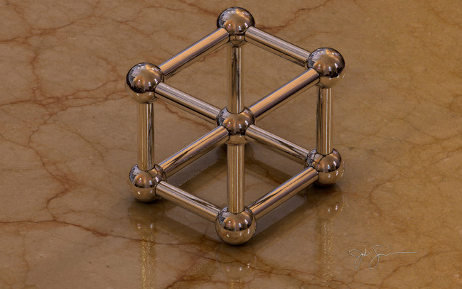 Обои картинки фото 3д, графика, modeling, моделирование, шестиграник