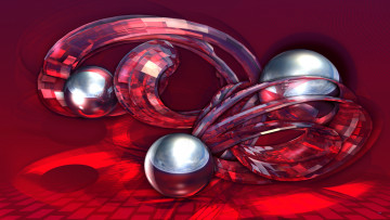 Картинка 3д графика шары фон цвета узор