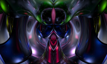 Картинка 3д графика fractal фракталы узор цвета фон