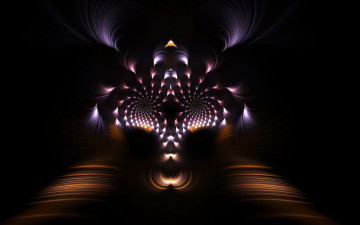 Картинка 3д графика fractal фракталы цвета узор фон