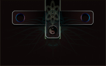 Картинка 3д графика yin yang инь Янь рисунок