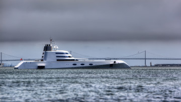 Картинка andrey melnichenko корабли Яхты море мост яхта