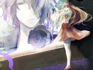 Картинка аниме ib парень eve raggy портрет девушка