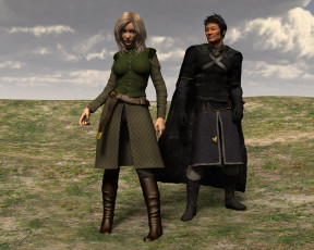 Картинка 3д+графика амазонки+ amazon девушка взгляд фон мужчина