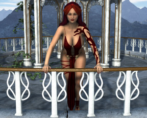 Картинка 3д+графика люди+ people фон девушка взгляд