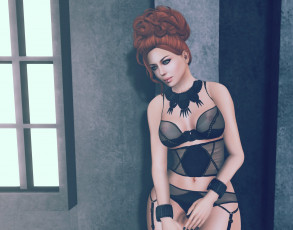 Картинка 3д+графика люди+ people фон взгляд девушка