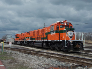 Картинка техника поезда локомотив рельсы дорога состав железная