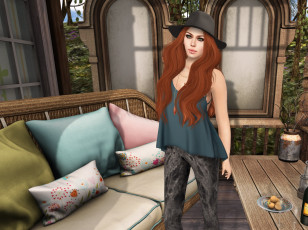 обоя 3д графика, люди , people, фон, взгляд, девушка