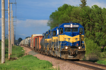 Картинка техника поезда состав локомотив рельсы дорога железная