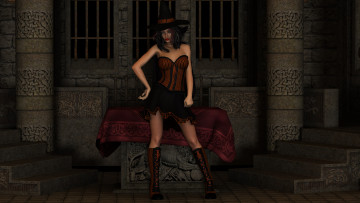 Картинка 3д+графика люди+ people фон взгляд девушка