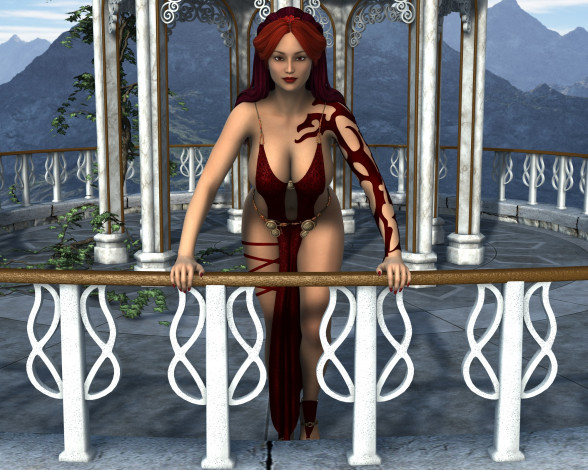 Обои картинки фото 3д графика, люди , people, фон, девушка, взгляд