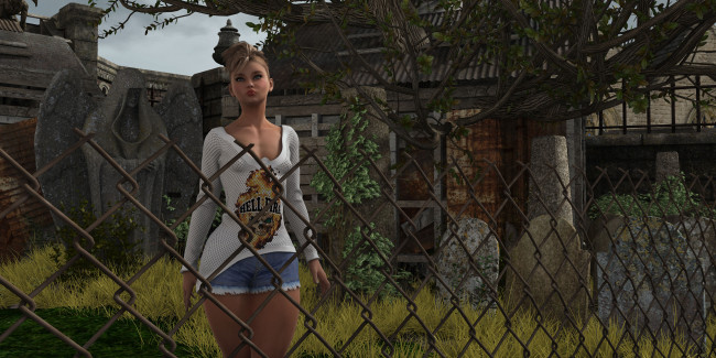 Обои картинки фото 3д графика, люди , people, девушка, взгляд, фон