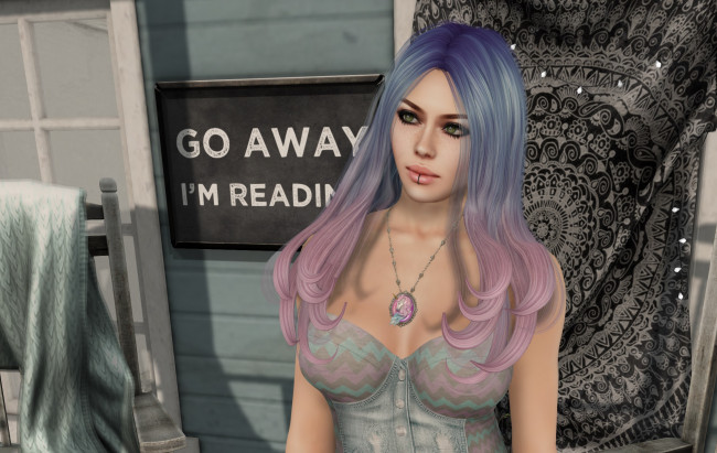 Обои картинки фото 3д графика, люди , people, фон, взгляд, девушка