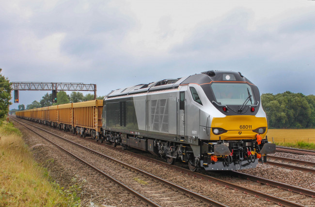 Обои картинки фото техника, поезда, рельсы, локомотив, состав, дорога, железная