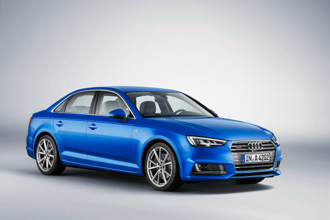 Обои картинки фото автомобили, audi, b9, 2015г, s, line, quattro, tfsi, a4, 2-0