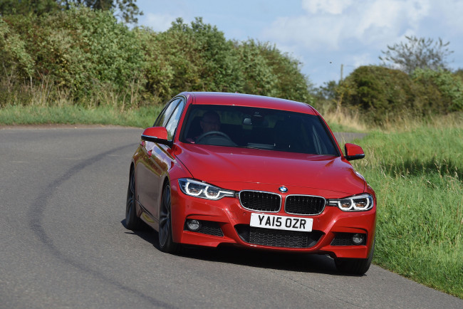 Обои картинки фото автомобили, bmw, 320d, m, sport, uk-spec, f30, 2015г, красный