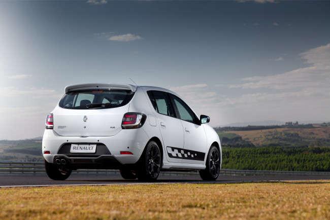 Обои картинки фото автомобили, renault, светлый, 2015г, sandero, r, s