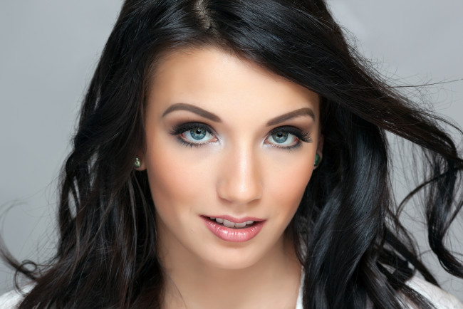 Обои картинки фото девушки, -unsort , лица,  портреты, взгляд, лицо